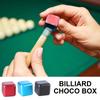 Billiards Chalk Pool Cue Chalk Holder Magnetic Chalks Carriers Case Square Cue Tip Chalk Holder Billiard Table Accessory