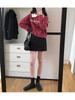 Grey High-Waisted Pencil Skirt for Women Autumn Preppy A-Line Fitted Skirt Spring Summer Casual Design-forward Slimming All-match Versatile Skirt