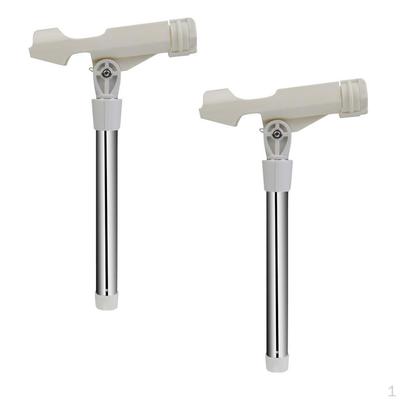 2Pcs Angle Adjustable Outrigger Rod Holder Tube for Sea Yacht Boat Fishing