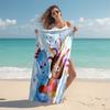 1pc In the Night Garden2 Beach Towel, Comfortable and Thick, and Swimming/Bath/Picnic/Camping Towel, Suitable for Seaside Beaches