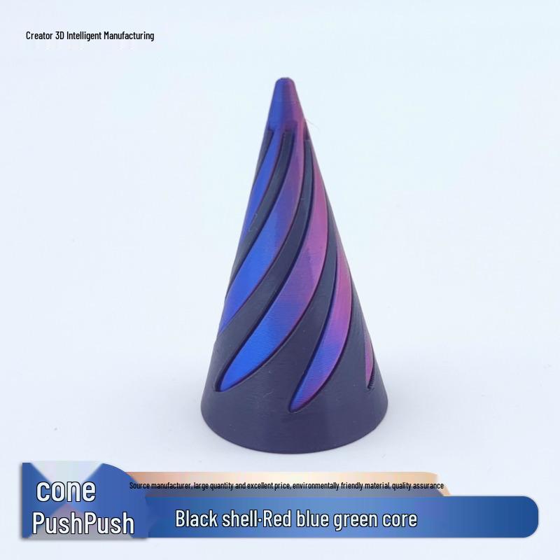 3D Kreisel Spielzeug: Pädagogisches Dekompressions-Spiralstruktur-Fingerspitzenornament