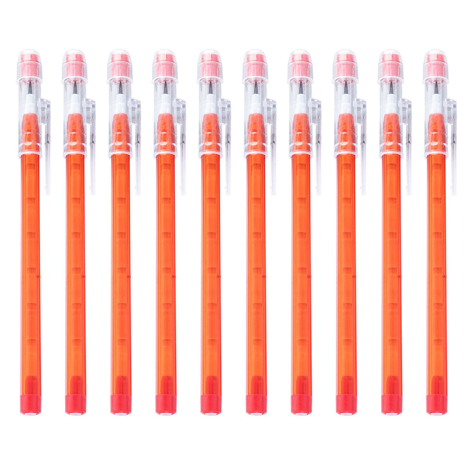 

Складные карандаши, выдвижной пластиковый карандаш с ластиком сверху, многоцветный полупрозрачный карандаш, многоточечный карандаш без заточки