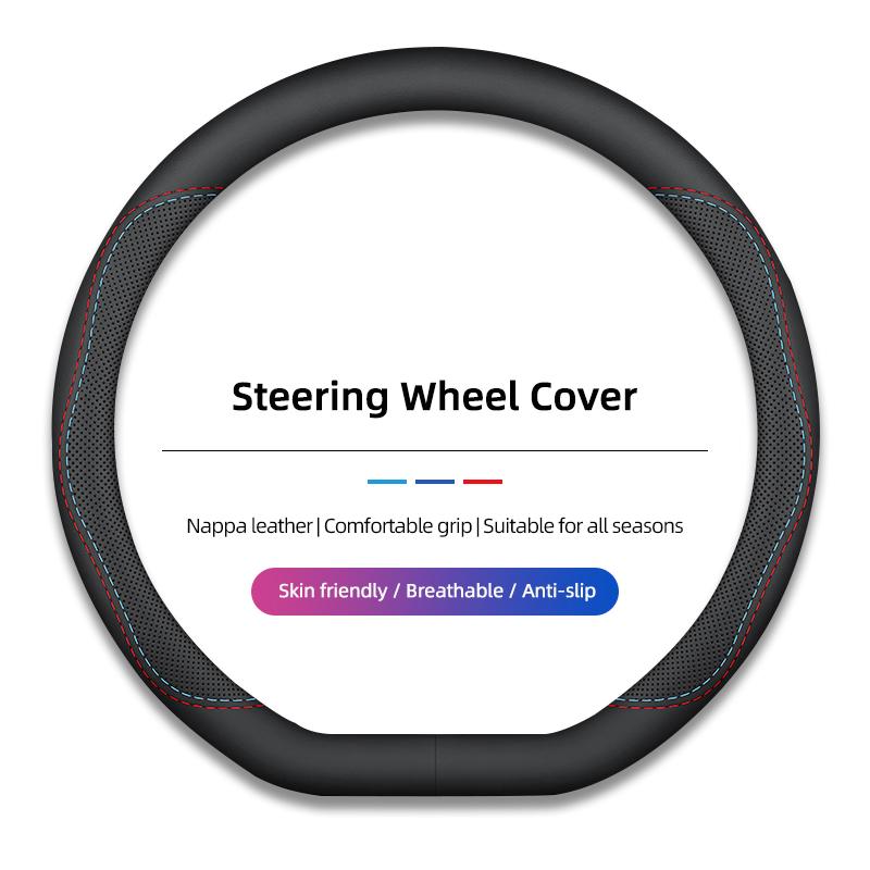AQE3 Citroen Steering Wheel Cover Breathable Protective Case For Citroen C3 C5 C5X C4 e-C4 X e-C3 C-Elysee Berlingo C1 C-Crosser C6