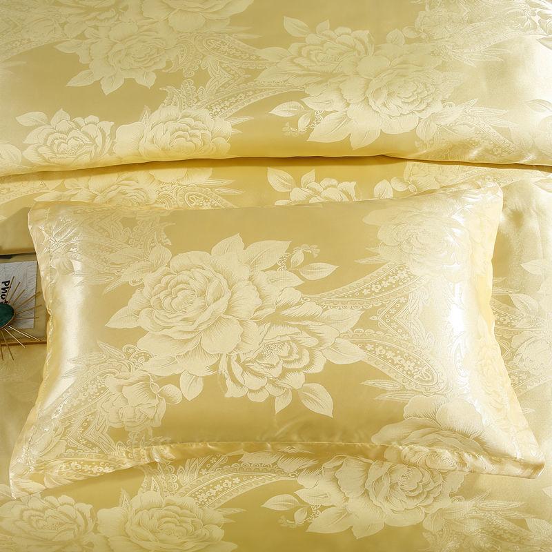 2PCS Europejski styl luksusowe żakardowe koperty poszewki na poduszki 48x74cm Poszewka na poduszkę dla dorosłych Poszewka na poduszkę dekoracyjna satynowa poszewka na poduszkę