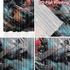 2D flat printing 2pcs Curtain Window Curtains Halloween Rock Skeleton Digital Printed Polyester Drapes Festive Holiday Perfect