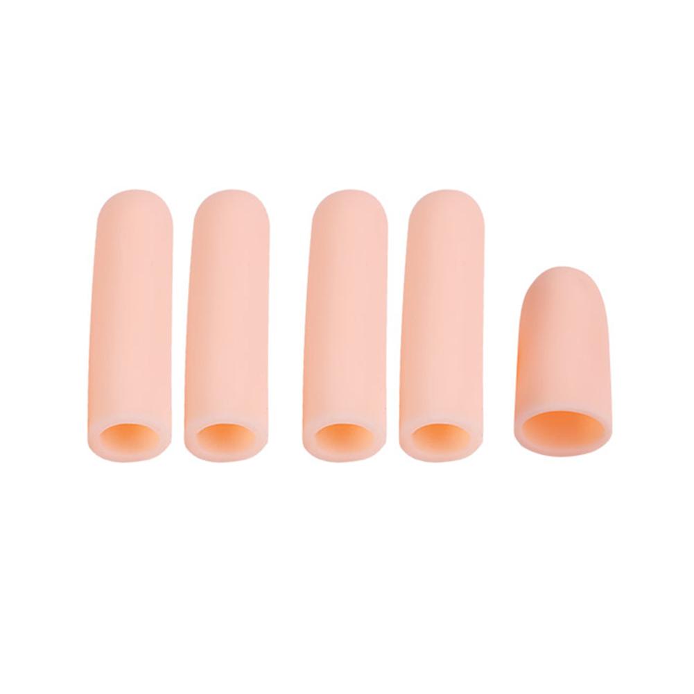 5Pcs Finger Protectors Waterproof Finger Caps Silicone Finger Covers for Finger Cracking Blisters Arthritis Eczema