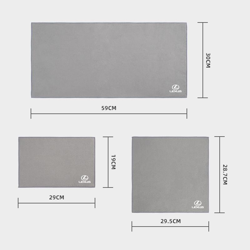 Microfiber Car Towel Super Absorbency Car Cleaning Care Cloth For Lexus F SPORT ES RX NX LS UX LM LX GX LC RZ IS CT GS RC HS SC