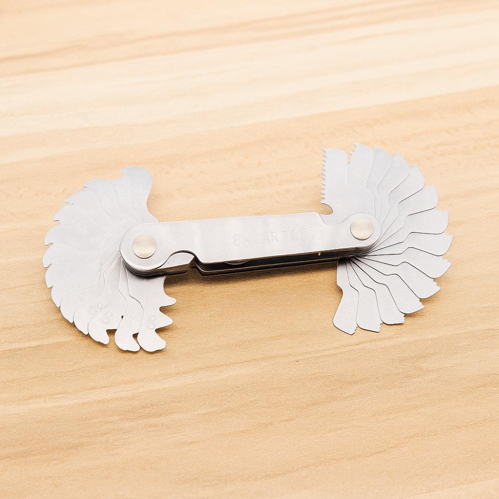 60 Degree Thread Measuring Gauges Metric Imperial Screw Thread Gauge  Metal Lathe