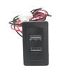 A33G-Car With Dual USB Ports Power Supply Adapter Featuring Wiring Harness Designed For VW Transport T4 Socket Blue Ligh