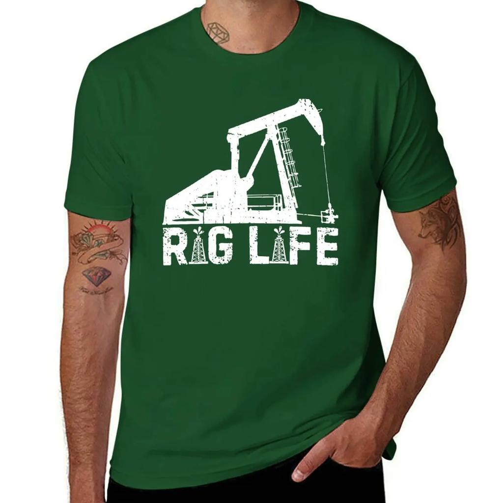 Funny Rig Life Oil Drilling Roughnecks Oilfield Worker Unisex Tshirt Shirts Graphic Unisexs Workout Shirts
