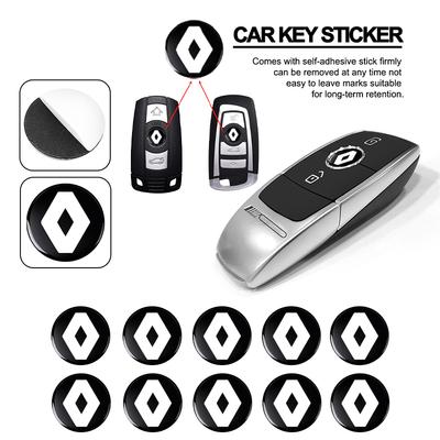 New 14mm Fob Car Logo Sticker For Car Remote Control Key For Renault Nema Captur Megane Clio Arkana Line Koleos Kwid Duster Zoe XX2
