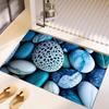 Luxuriöse 3D-Kiesel Diatomeenerde Fußmatte - Schnelltrocknend & Wasserabsorbierend für Eingang & Badezimmer