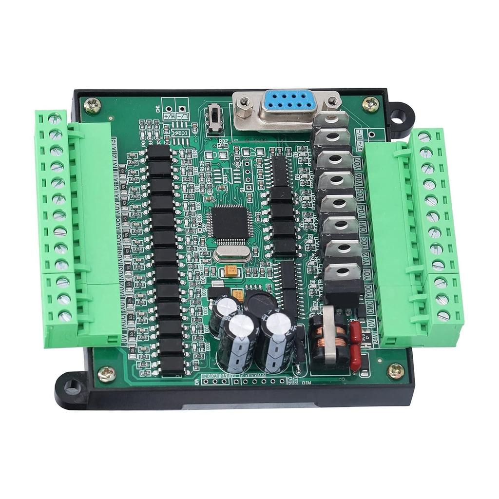 12V PLC Control Programmable Logic Controller DC12V 2N20MT Industrial Control Board PLC Programmable Logic Controller Relay Output(Add Base)