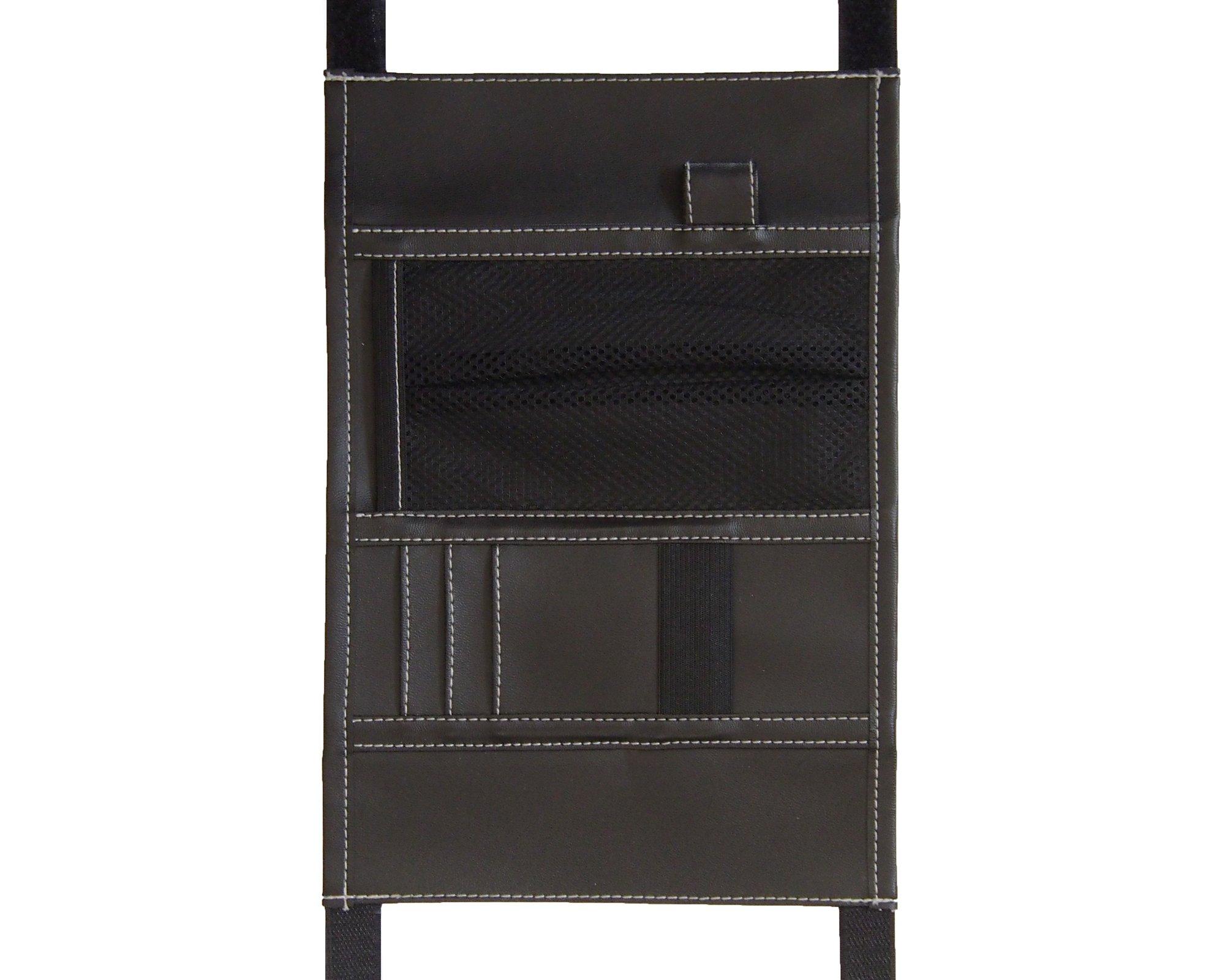 

Seiko Sangyo EXEA Sun Visor Car Storage Item Pocket, Black, EH-178,