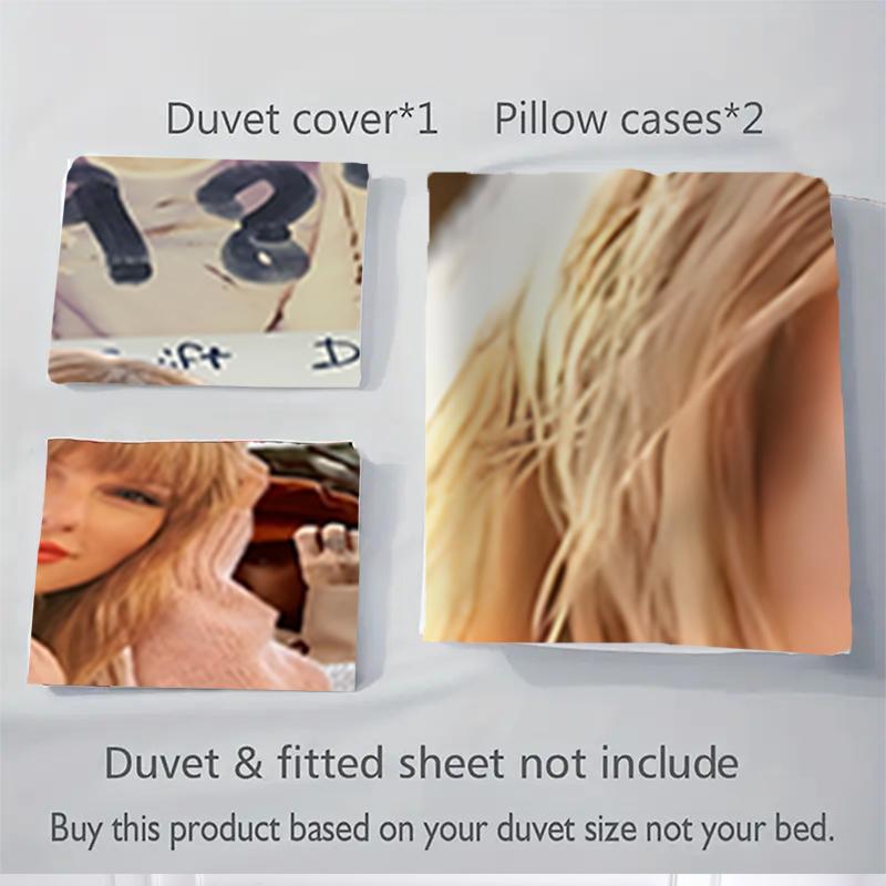 3Pcs Taylor Swift Eras Tour Bedding Sets For All Sizes New 3D Printed Bed Cover Comforter Duvet Cover Pillowcase Bedroom Decoration