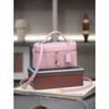 High Quality Retro Box Bag 23cm Tire Cow Grain Cowhide Vintage Style Handbag Single Shoulder Crossbody Women's Bag Trendy