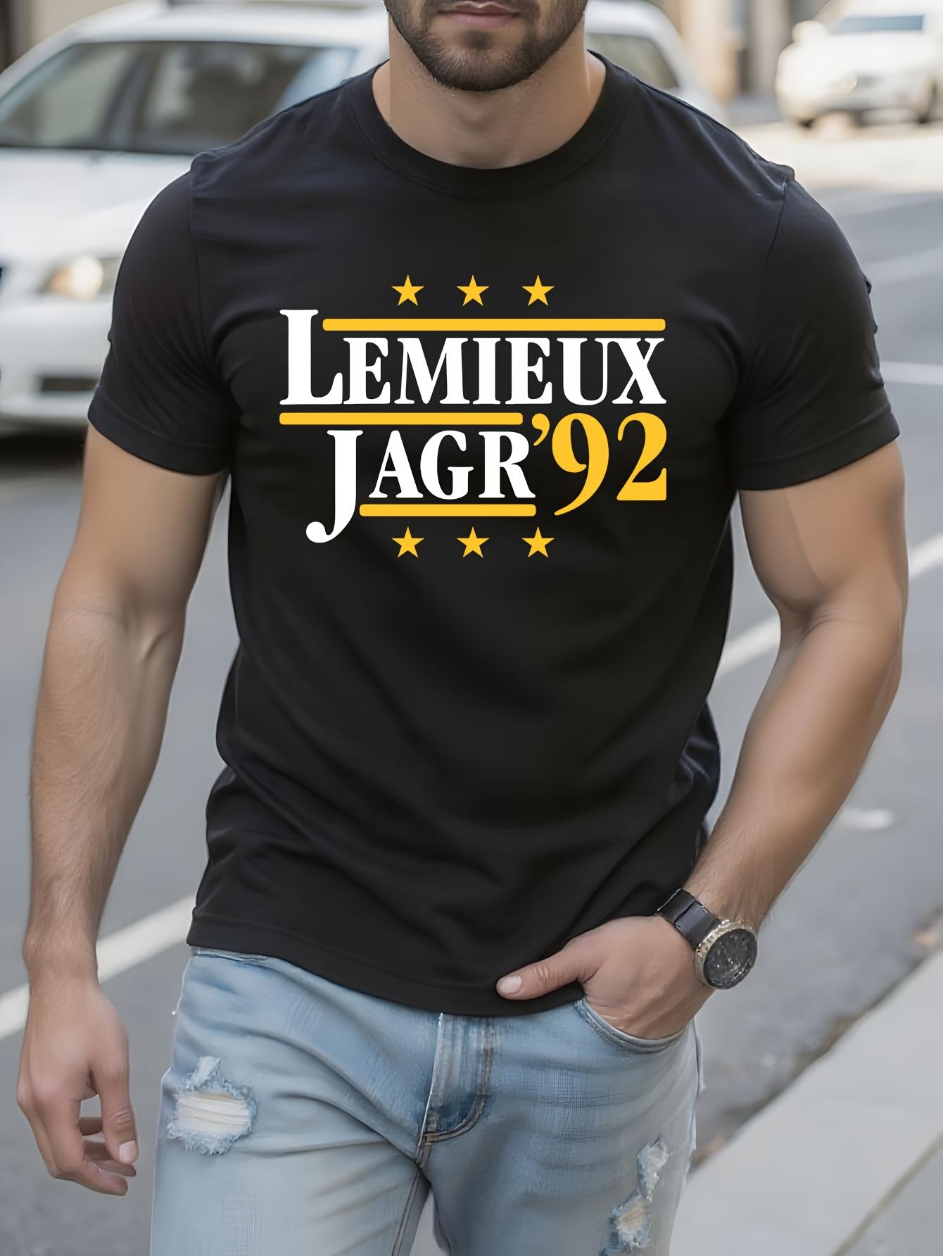 Lemieux Jagr  92 Political Campaign Parody Tshirt Hockey ... S