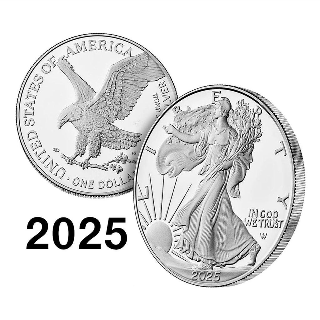 Vintage Liberty Eagle Commemorative Coin Alloy Replica Craft Coin, Collectible Souvenir Gift for Hobby Decoration