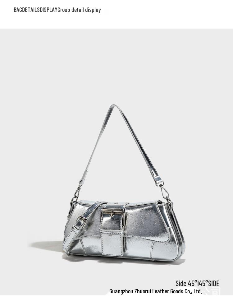 Korean Sweet & Spicy Girl Modern Heavy Metal Shoulder Handbag