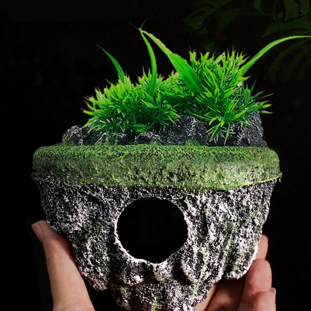 Landscape Hallowed Cave Hideouts Fish Tanks Decorations for Aquariums Terrarium Shrimp Caverns Stone Ornaments