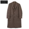 STILE LATINO Excellent Condition [BEAMS Exclusive] CUEOLO30/CW21973 100% Wool EOLO Glen Check Chesterfield Coat Coat 42 BrownUsed