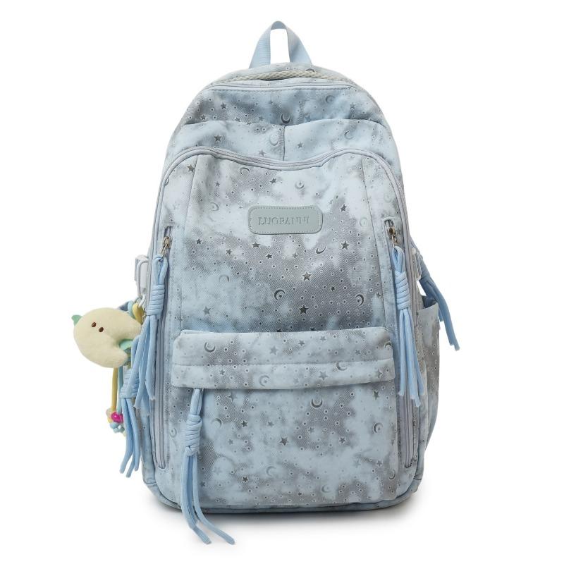 New Academy Style School Bag Boys and Girls Junior High School Students Cute Sweet Printed Backpack Lightweight Large Capacity Backpack