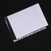 100 Pcs A4 Clear Document Folder Transparent Waterproof Case Document Paper Organizer 11-Hole File Folder for A4 Size Paper School Office Supplies