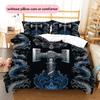 Viking axe and sword  Pattern Bedding Quilt Set Quilt Cover Pillowcase Home Decoration  Gift (1 * duvet cover + 2 * pillowcase, without core)