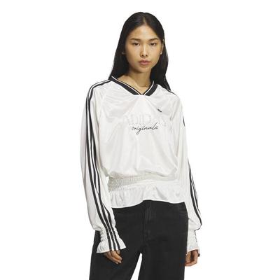 Women's Pleated Knit Loose Jersey Long Sleeve T-Shirt
