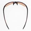 Swans Luna Sports Polarized Black X Clear Brown Women's Sunglasses, LN-0065 BRBK,