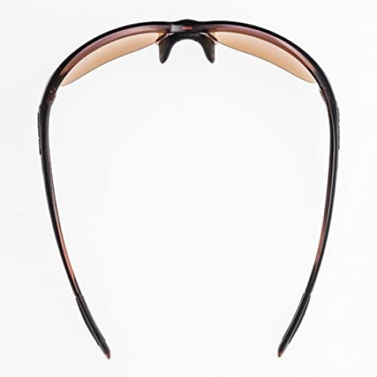 Swans Luna Sports Polarized Black X Clear Brown Women's Sunglasses, LN-0065 BRBK,