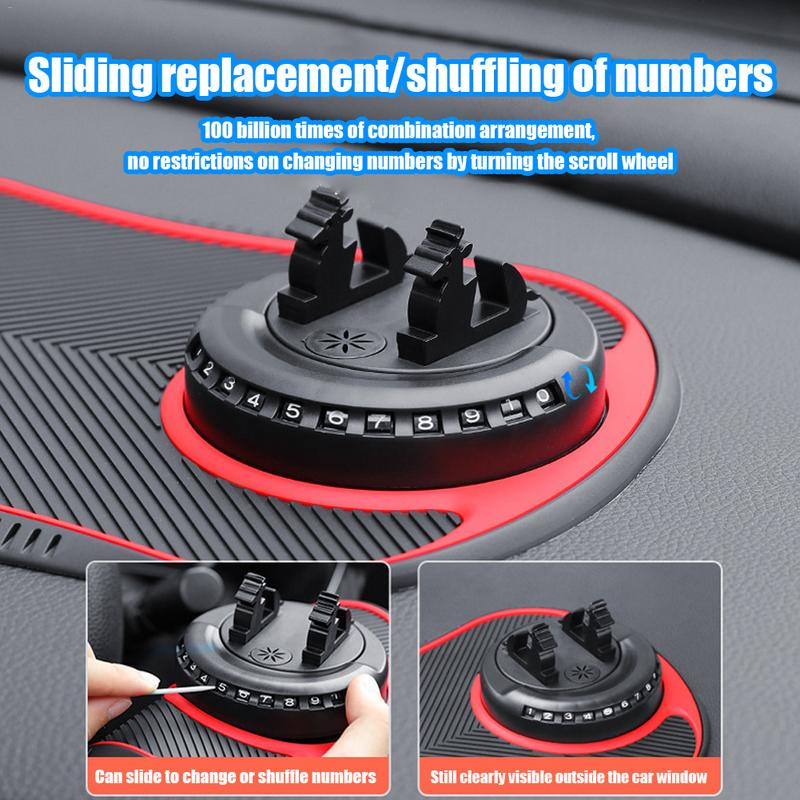 Auto Armaturenbrettmatte Handyhalterung Haftmatte Handyhalter Multifunktional Handyhalter Klebrige Unterlage Temporäres Parkschild Auto