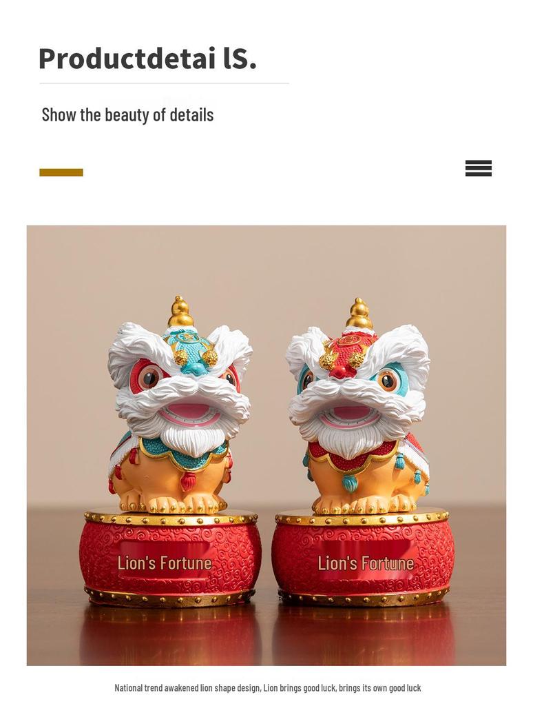 Creative Foshan Wusheng Lion Cultural Gift Set - Elegant Handicraft for Leaders, Clients, and Friends' Birthdays