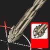 Serrated Eccentric Drill Bits New four edged serrated eccentric bit  High Hardness Twist Drill Bit Skewed Head Drill Bit Set