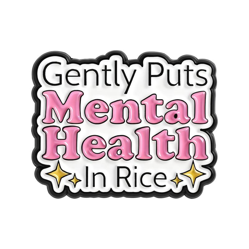 Emaille-Anstecknadeln für psychische Gesundheit, Angstzustände, Überdenken, Ständig müde, Broschen, Reversabzeichen, Schmuckgeschenk für Freunde