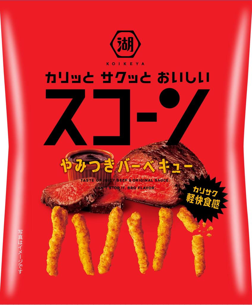 Koikeya Addictive BBQ 33g X 24 Bags Scones,