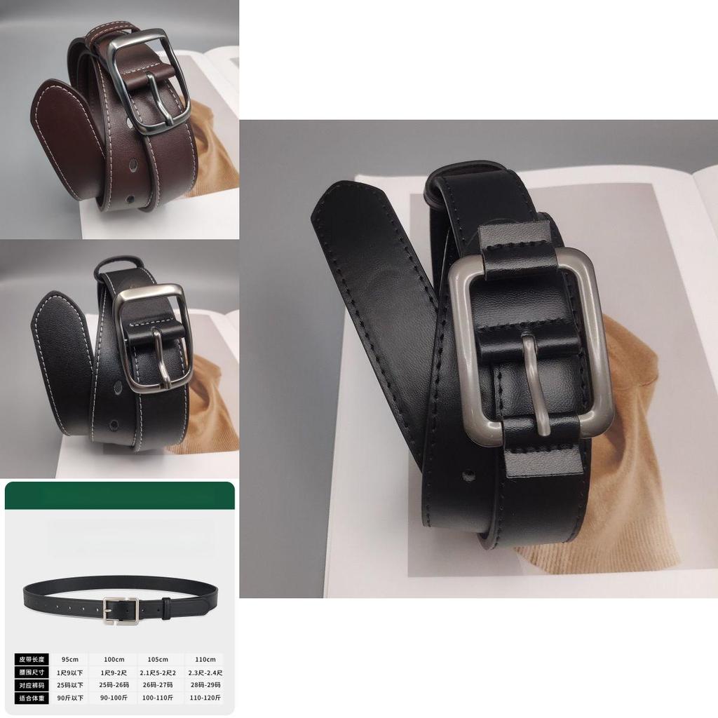 Trendy Casual Pants For Men With Stylish Belt In Black And Brown Fashionable Design