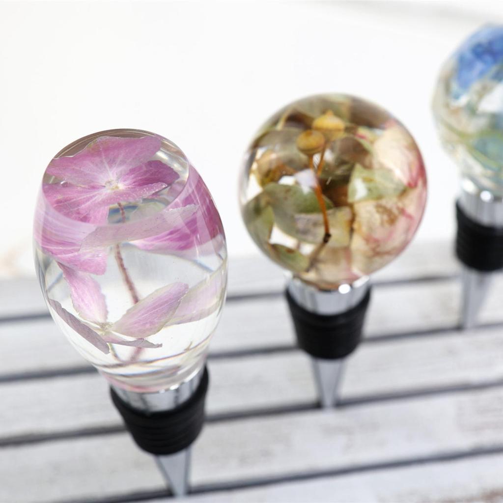 5 Pieces Silicone Wine Bottle Stopper Mold Crystal Resin Casting Mould