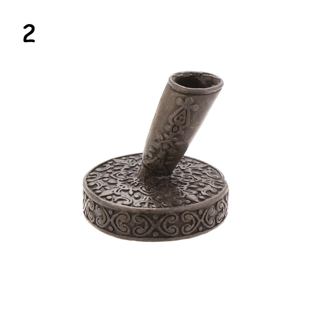 1 PC Vintage European Style Pen Holder with Metal Round Base for Feather Quill Dip Pens Gifts School Office Supplies Stationery