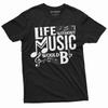 26 Music Band T-shirt Life Without Music Would Be Boring Tee Musical Guitar Shirt Unisex T-Shirt