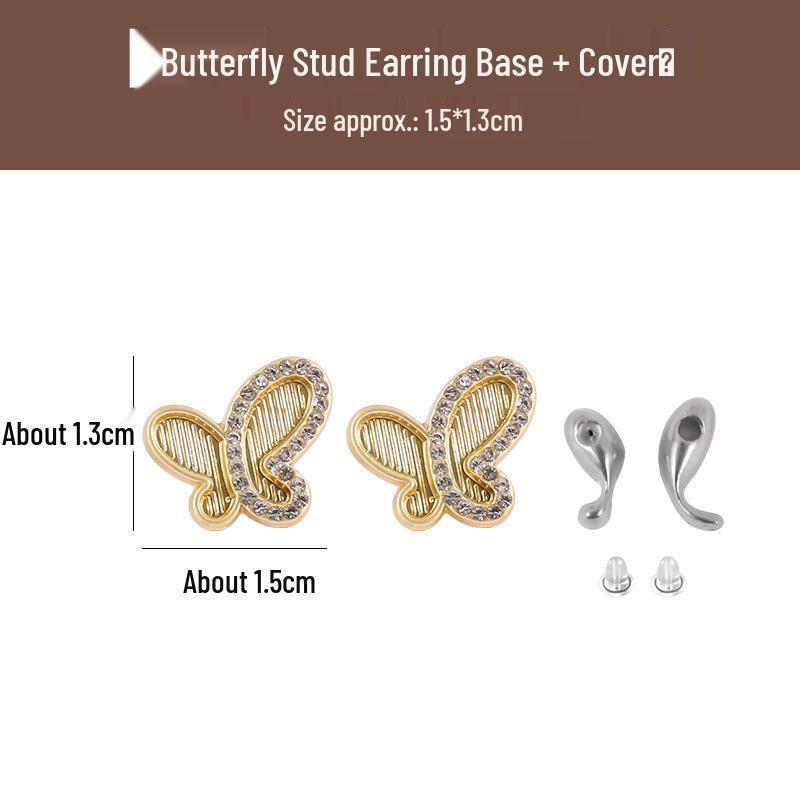 Набор для изготовления серег-подвесок из парчи ручной работы - Подарочный набор в новом китайском стиле