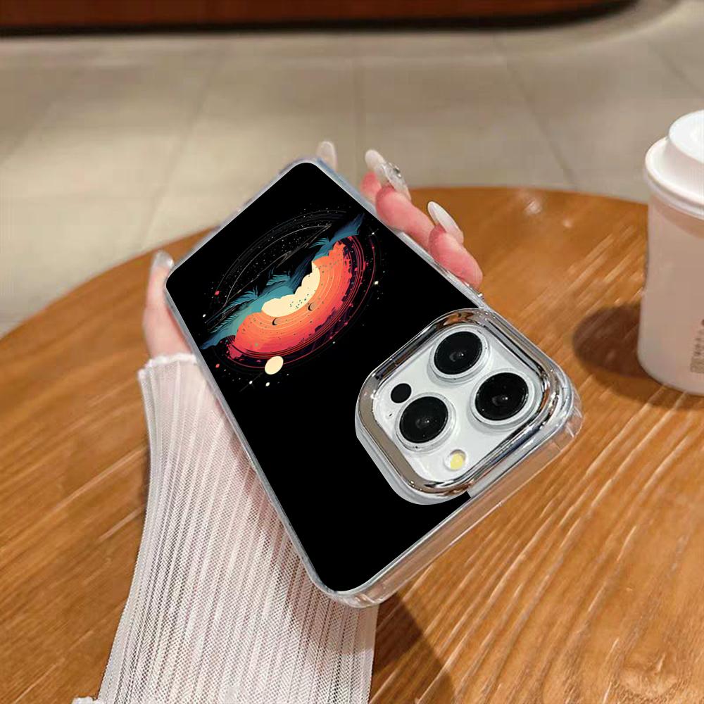 Nature Outdoor Camping Phone Case For Iphone 17 16 15 14 13 12 11 Pro Max Xr Air Plus Silicone Cover Silver Hard Shell Cover