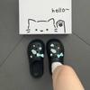 Cartoon Small Fish Thick-soled Heightened Comfortable Non-slip Bag Head Cool Slippers Summer New Beach Vacation Hole Shoes