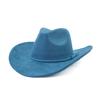 Vegan suede cowboy hat jazz panama hat unisex women's hat wide brim cowboy hat women's hat  cowboy hat