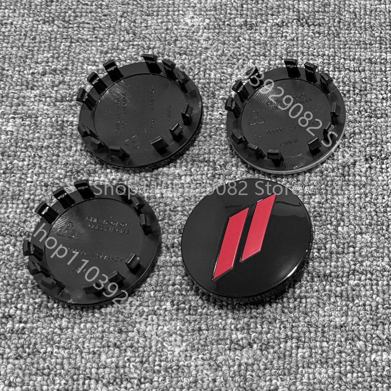 4 Stück 63mm SRT Radnabenkappen für Dodge Nitro Caliber Challenger Charger Journey Caravan Durango Chrysler 300 Auto-Radkappen