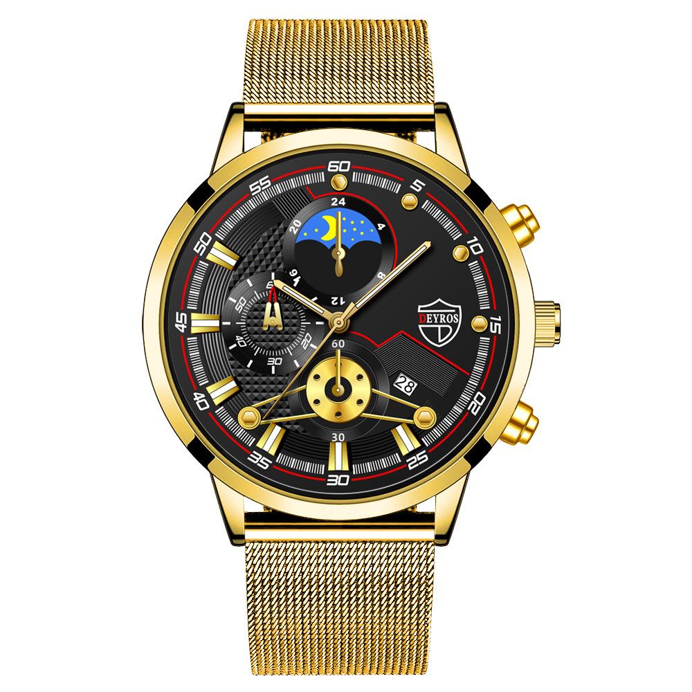 Men'S Watch Fully Automatic Quartz Watch Luminous Calendar