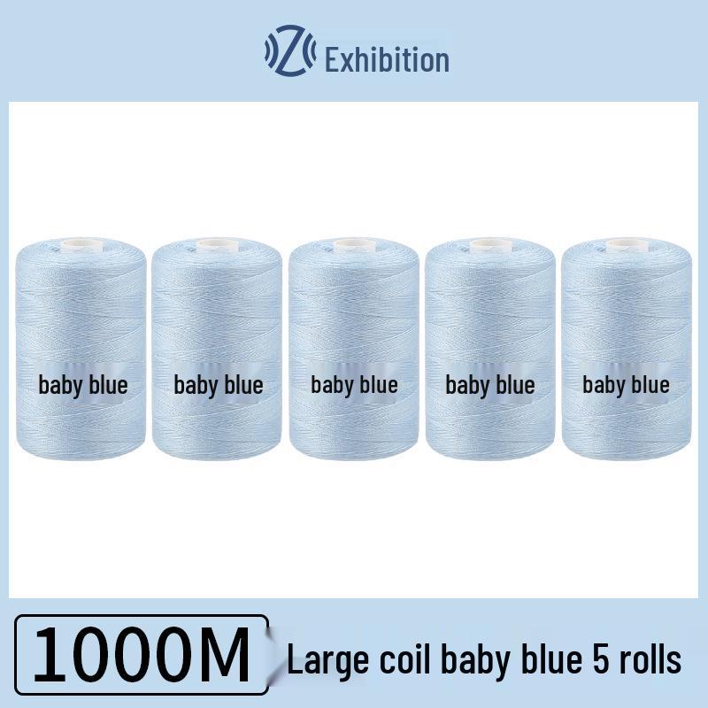 Polyester Sewing Thread - 1000 Yards for Garments & Crafts, Assorted Colors, Small Spool