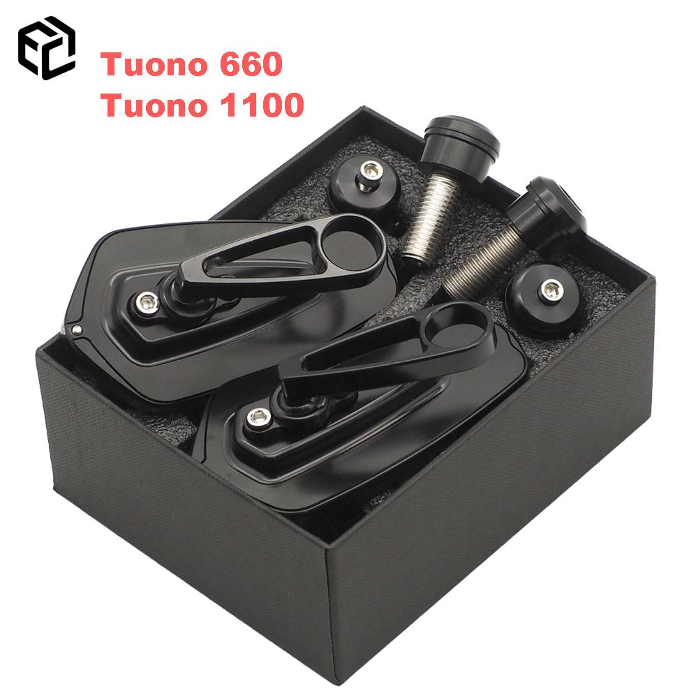 Motorcycle Rearview Side Mirror For Aprilia RSV4  RS125 660 50 Tuono 1100 660 CNC Aluminum HD Glass Moto Accessories