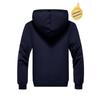 Lambswool Men's Sporty Winter Hoodie: Thickened, Warm Velvet Hooded Cardigan