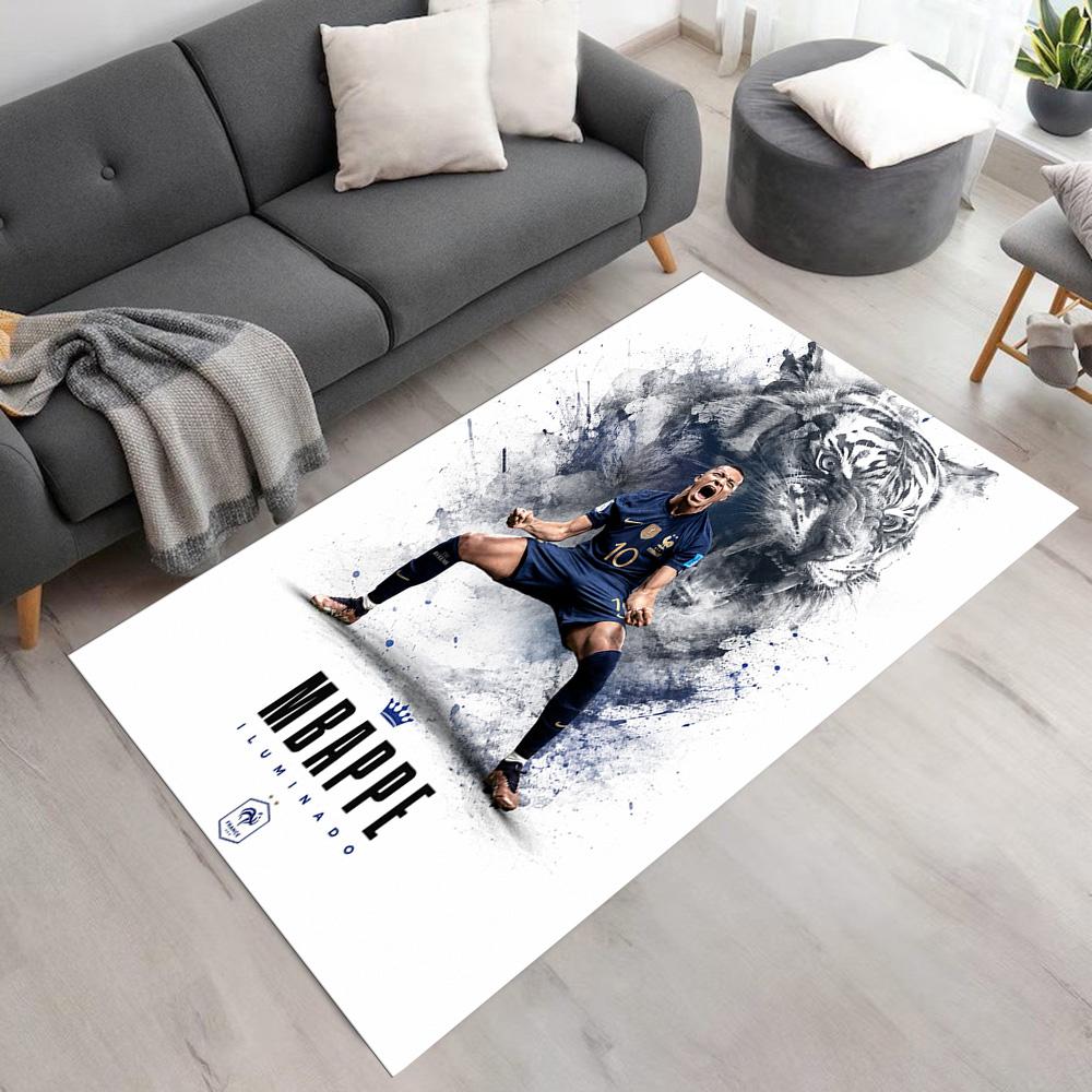 Star Player Kylian Mbappé Carpet Suitable for Game Room Decorate room Kitchen Dormitory Anti-slip Rug Decorate Offices